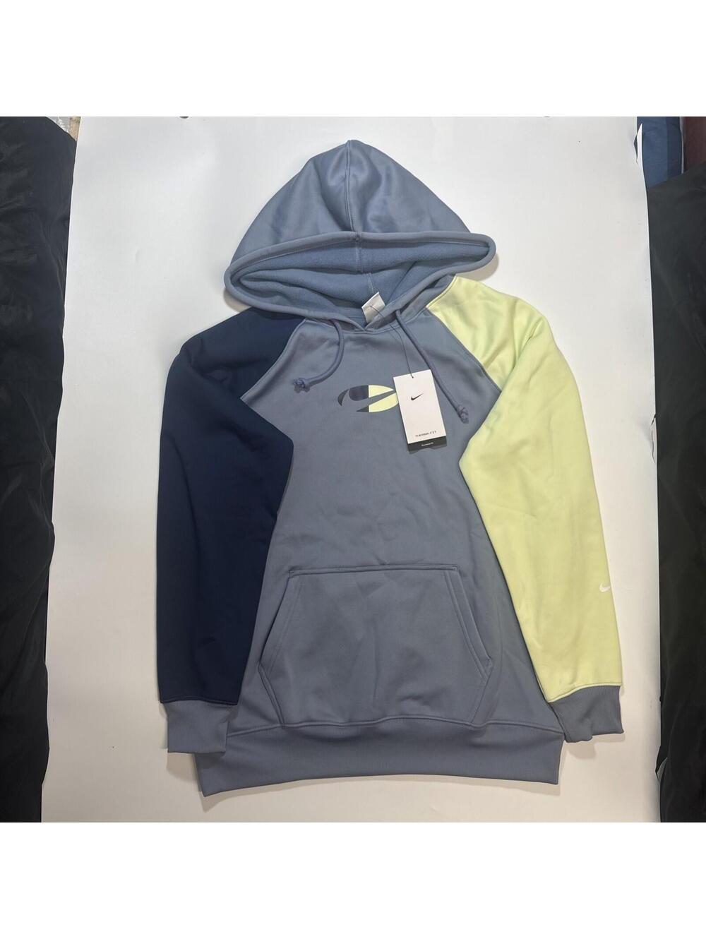 Small - Nike Women Therma-FIT Training Oversized Hoodie Blue DD5205-493